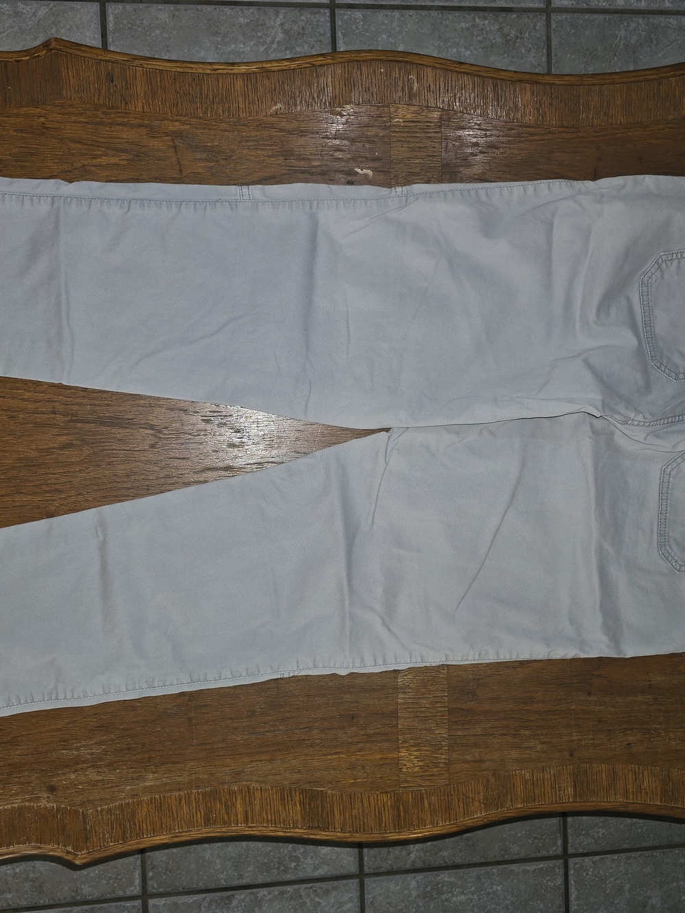 Women's Faded Glory Straight Leg Pants in Light Gray - Picture 2 of 4
